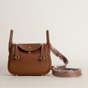 Mini Lindy Clemence leather CC37 Gold GHW
