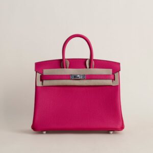 Birkin 25cm Togo 5R Rose shocking PHW