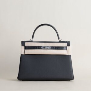 Kelly32 Touch Togo/Matte Alligator crocodile 89 Noir PHW