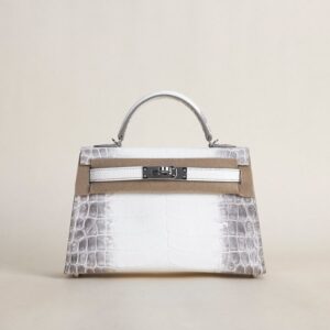 Mini Kelly II Matte Niloticus Crocodile 01 Himalayan PHW