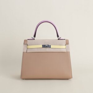 Kelly25 Epsom 0M Chai/1Z jaune poussin/X9 Mauve sylyestre PHW