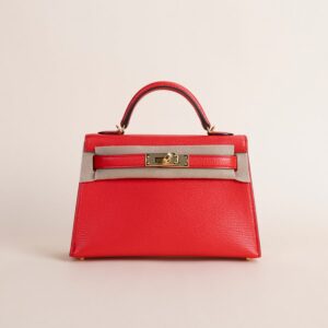 Mini Kelly II Ch猫vre S3 Rouge coeur GHW