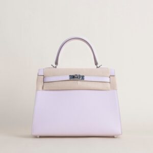 Kelly25 Epsom Sellier 09 Mauve pale PHW