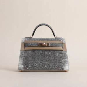 Mini Kelly II Lizard skin 1B Ombre RGHW