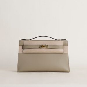 Kelly pochette Swift 8Q Beige Marfa GHW