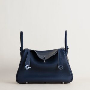 Lindy 30cm Clemence leather 2Z Blue nuit PHW