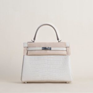 Kelly25 Matte Alligator Crocodile 8L Beton PHW