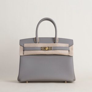 Birkin 30cm Togo M8 Gris asphalte GHW