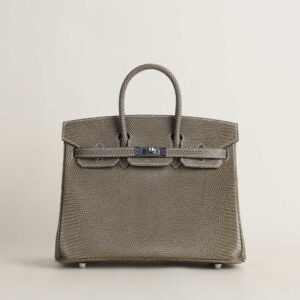 Birkin 25cm Lizard skin CK18 Etoupe PHW_5 Birkin 25cm Lizard skin CK18 Etoupe PHW