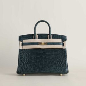 Birkin 25cm Matte Alligator Crocodile 6O Vert Cypres GHW_3 Birkin 25cm Matte Alligator Crocodile 6O Vert Cypres GHW