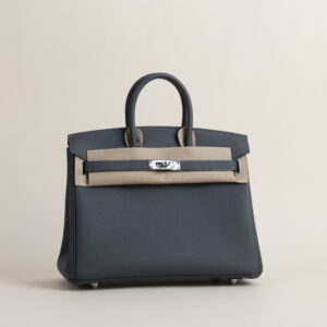 Birkin 25cm Togo H0 Gris misty  PHW