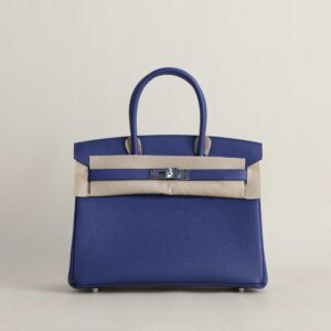 Birkin 30cm Epsom 73 Bleu sapphire PHW_3 Birkin 30cm Epsom 73 Bleu sapphire PHW
