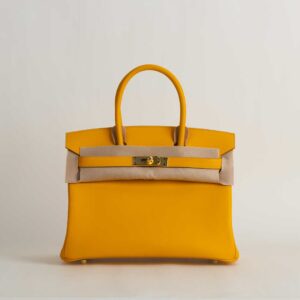 Birkin 30cm swift 9v jaune d’or GHW