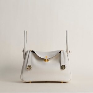 Lindy 26cm Clemence leather CC10 craie GHW