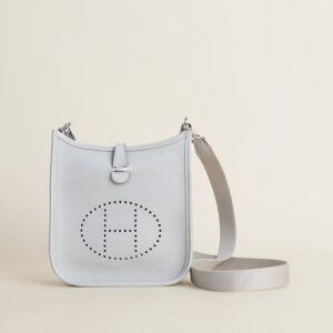 Evelyne mini Clemence 80 Pearl gray PHW