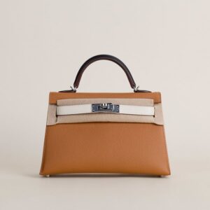 Mini Kelly II Epsom Ck37 Gold/cc10 craie/89 noir PHW