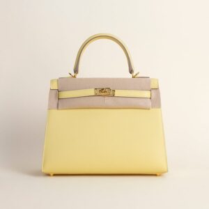 Kelly25 Epsom 1Z Jaune poussin PHW